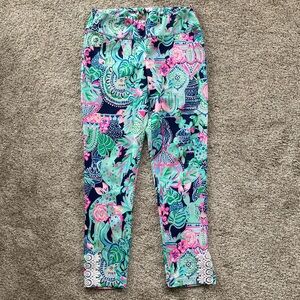 Lilly Pulitzer Luxletic Corso Athletic Golf Pant UPF 50 in Lookin Sharp Print 6